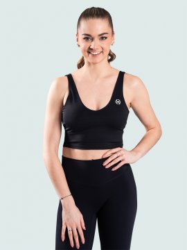 BrainMax ženski športni nedrček Basic, črn Velikost: XL