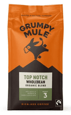 Grumpy Mule Top Notch polnozrnata kava, 100% Arabica, kavna zrna, BIO, 200 g