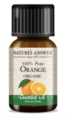 Nature's Answer Orange Essential Oil, Pomaranča, eterično olje, BIO, 15 ml