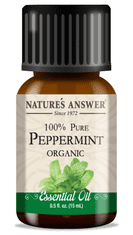 Nature's Answer Peppermint Essential Oil, Poprova meta, eterično olje, BIO, 15 ml