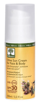 BIOselect krema za sončenje za obraz in telo SPF 30, 100 ml