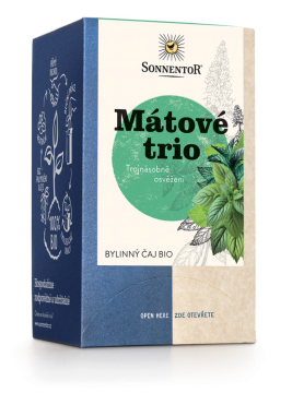 Sonnentor Mint trio, porcijski čaj, BIO, 18 kom