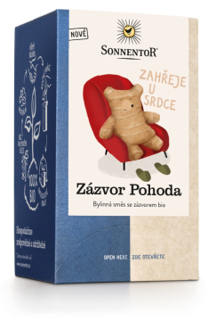 Sonnentor Pohoda ingver, porcijski čaj, BIO, 18 kom