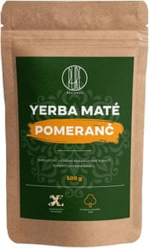 BrainMax Pure Yerba Maté, pomaranča, 500 g