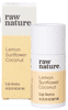 Raw Nature Raw Nature, Natural Lip Balm, Naravni balzam za ustnice, Limona, 9 g
