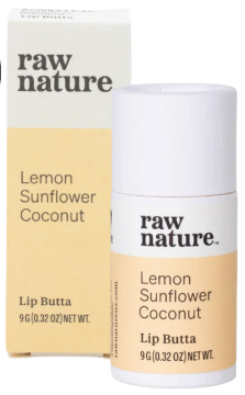 Raw Nature Raw Nature, Natural Lip Balm, Naravni balzam za ustnice, Limona, 9 g