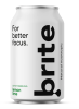 Brite Natural Energy Drink Lemon Lime, Energijska gazirana pijača, limeta in limona, 330 ml