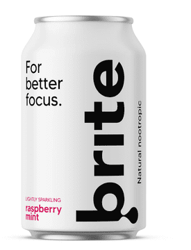 Brite Natural Energy Drink Rapsberry Mint, Energijska gazirana pijača, Malina in meta, 330 ml