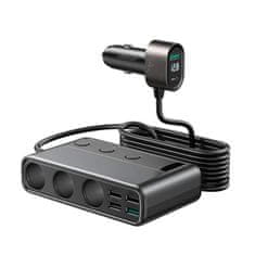 Joyroom Avtomobilski polnilnik JOYROOM JR-CL06 Multi-Port (črn)