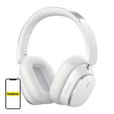 BASEUS Brezžične slušalke Bluetooth 5.2 Baseus Bowie H1 PRO (bele)