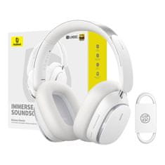 BASEUS Brezžične slušalke Bluetooth 5.2 Baseus Bowie H1 PRO (bele)