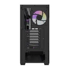 darkFlash Računalniška ohišje Darkflash DS900 (črno) + 7 ventilatorjev ARGB