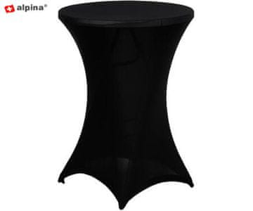 Alpina elegantna prevleka za barsko mizo, 90 cm, črna