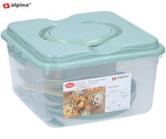Alpina komplet posod za piknik in shranjevanje, ABS, 21 kos