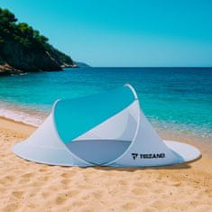 Trizand Pop-up zložljiv šotor 220x120x90cm - turkizno/siv