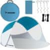 Trizand Pop-up zložljiv šotor 220x120x90cm - turkizno/siv