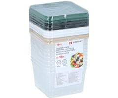 Alpina komplet posod za shranjevanje živil, 10 kosov, 750ml