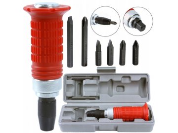 MAR-POL Udarni izvijač s 6-delnimi nastavki, 1/2" M61010