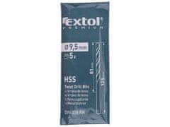 Extol Premium Sveder za kovino HSS, paket 5 kosov, O 9,5 L-125 L1-81, HSS, 8801095