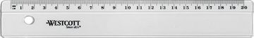Westcott Ravnilo 20cm pvc prozorno e-10151 bp