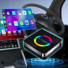 BergMont Transmiter bluetooth 5.0 adapter oddajnik AI tv box Android 13 Auto Carplay 2/16 GB Wifi 6, črna