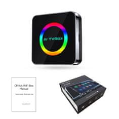 BergMont Transmiter bluetooth 5.0 adapter oddajnik AI tv box Android 13 Auto Carplay 2/16 GB Wifi 6, črna