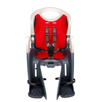 Bellelli TIGER Otroški kolesarski sedež B-FIX Relax nastavljiv, siv