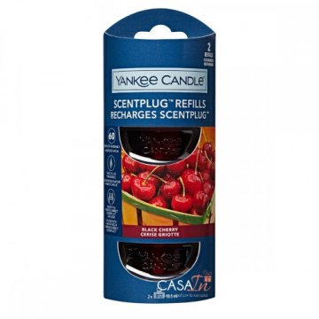 Yankee Candle Rezervna kartuša za električni difuzor Organic Kit Black Cherry 2 x 18,5 ml