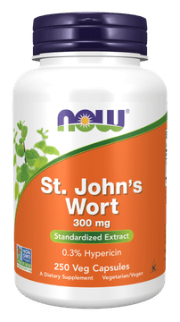 NOW Foods šentjanževka, 300 mg, 250 zeliščnih kapsul