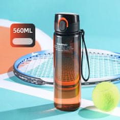 LIVEFY steklenica za vodo Hydra 560ml, črna / oranžna
