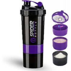 LIVEFY šejker Twist 500ml, črna / vijolična