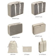 LIVEFY potovalni komplet organizatorjev LuxePack 7ks, modro