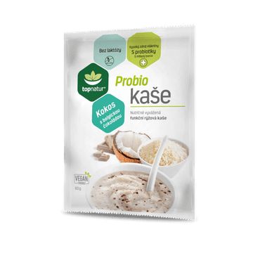 Topnatur Probio kaša, kokos z belgijsko čokolado, 60 g