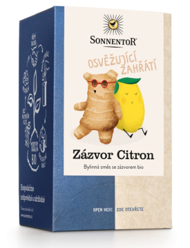 Sonnentor Ginger Lemon, porcijski čaj, BIO, 18 kom