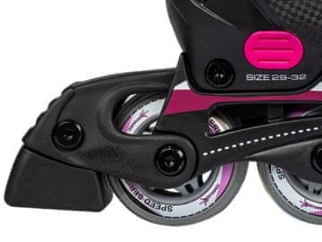 Muuwmi Nastavljive otroške rolerje roza št. 29-32