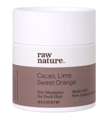 Raw Nature Dry Shampoo For Dark Hair, Suhi šampon za temne lase, 28 g