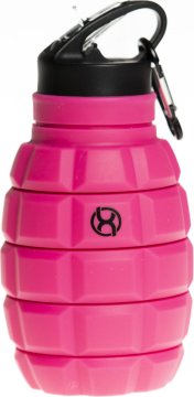 BrainMax Steklenica BrainMax Grenade, zložljiva silikonska steklenica za vodo, 580 ml Barva: Roza