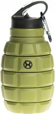 BrainMax Steklenica BrainMax Grenade, zložljiva silikonska steklenica za vodo, 580 ml Barva: Svetlo zelena