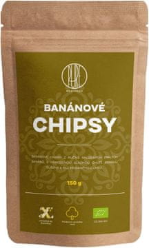 BrainMax Pure Organic bananin čips, 150 g