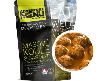 Adventure Menu Mesne kroglice z basmatijem in paradižnikovo omako, 400 g