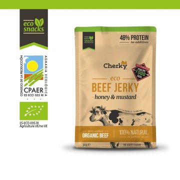 Cherky Beef Jerky Honey & Gorčica, 30 g