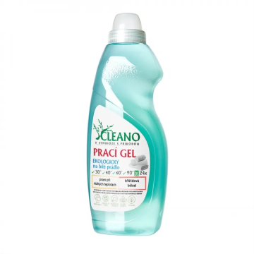 Cleano Pralni gel Cleano, Ekološki, za belo perilo, 1,5 L
