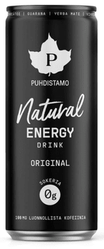 Puhdistamo Natural Energy Drink Original, Energijska pijača, okus Original, 330 ml