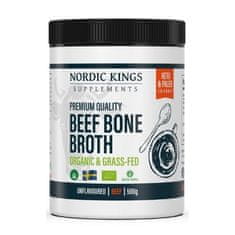 Nordic Kings Premium goveja kostna juha v prahu BIO travne kakovosti, 500 g