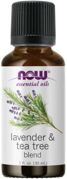 NOW Foods Essential Oil, Lavender & Tea Tree Oil (eterično olje sivke + čajevca), 30 ml