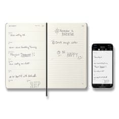 Moleskine Dnevnik Smart Writing Diary 2026 - L, tedenski, črn