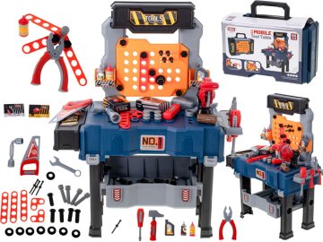 UNBRANDED DIY delavniški set miza + orodje 65el.