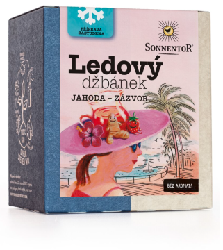 Sonnentor Ice mug jagoda - ingver, porcijski čaj, BIO, 16 kos