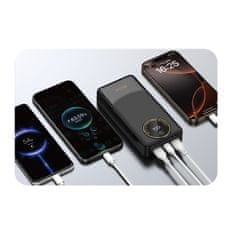 DUDAO Powerbank K12Pro 20000mAh 22,5W PD USB-A USB-C - črn