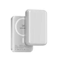 WOZINSKY Magnetni powerbank 10000 mAh z USB-C kablom 25 cm - bel